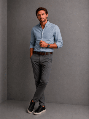 Pantalon Denver Regular Fit Gris