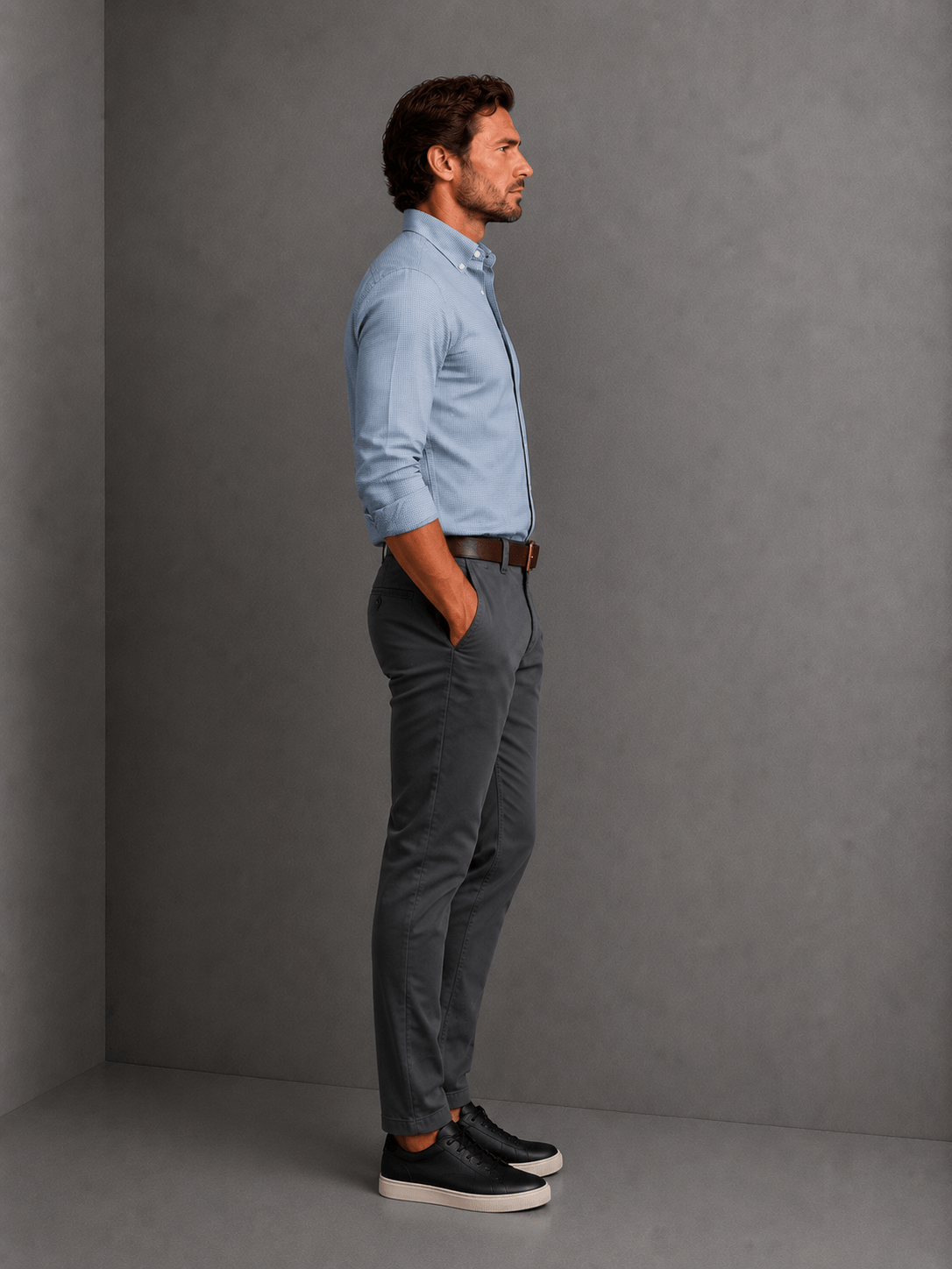 Pantalon Denver Regular Fit Gris - Imagen 2