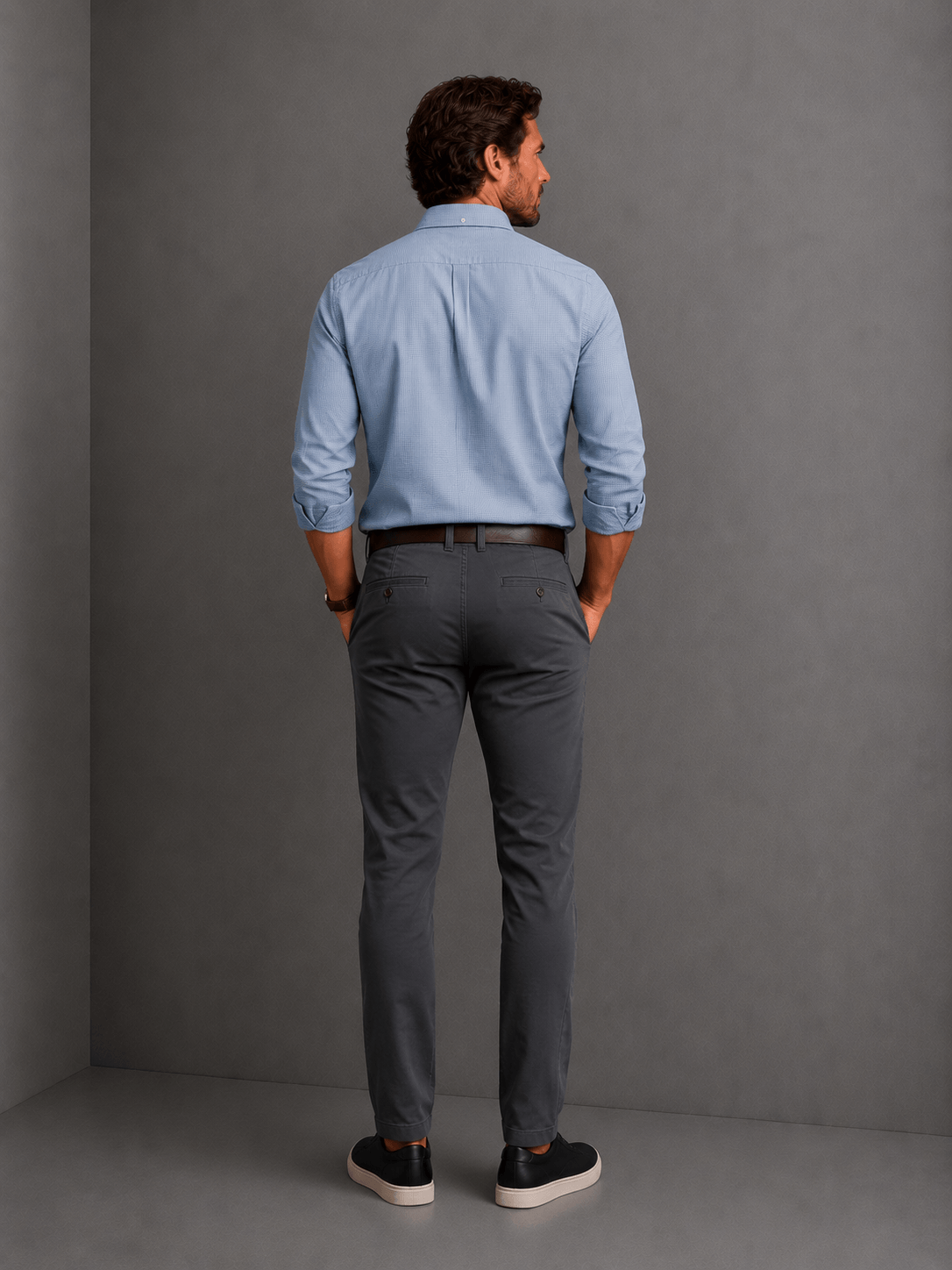 Pantalon Denver Regular Fit Gris - Imagen 3