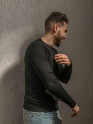 Remera Manga Larga Negra