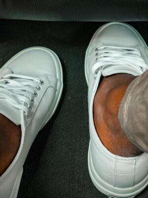 Sneaker Cuero y Gamuza