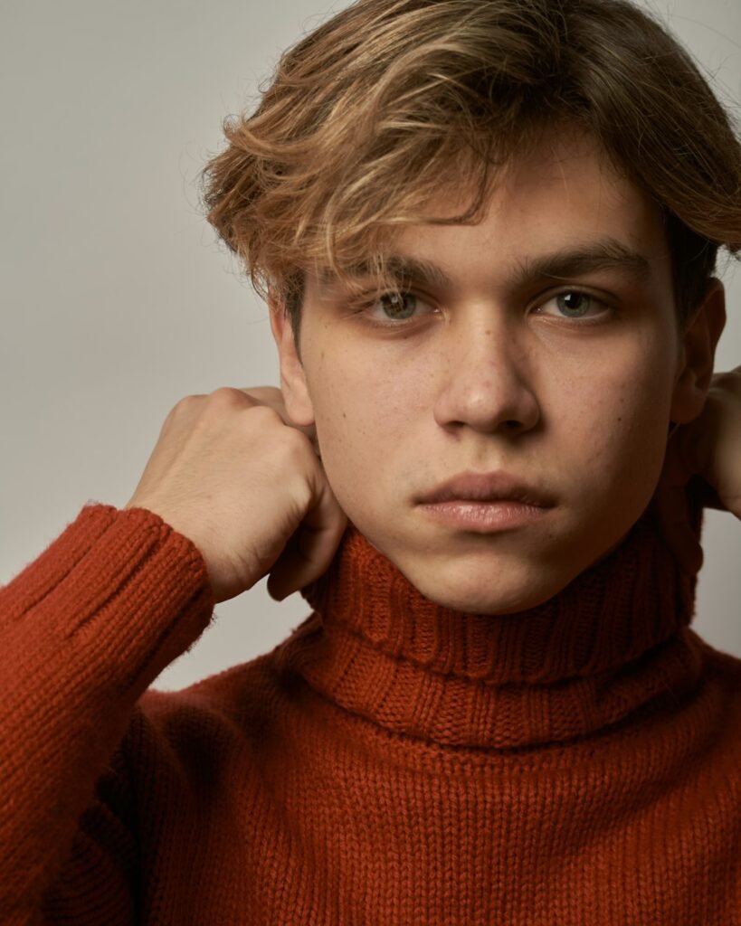 Sweater Cuello Alto Rojo
