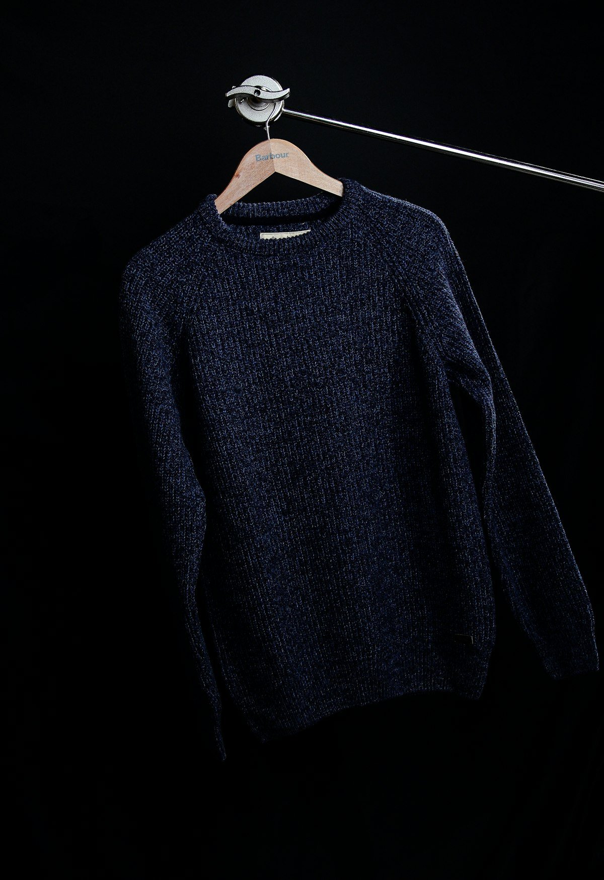 Sweater Cuello en V Negro